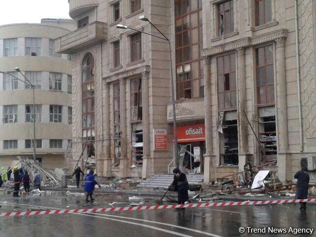В центре Баку прогремел взрыв
