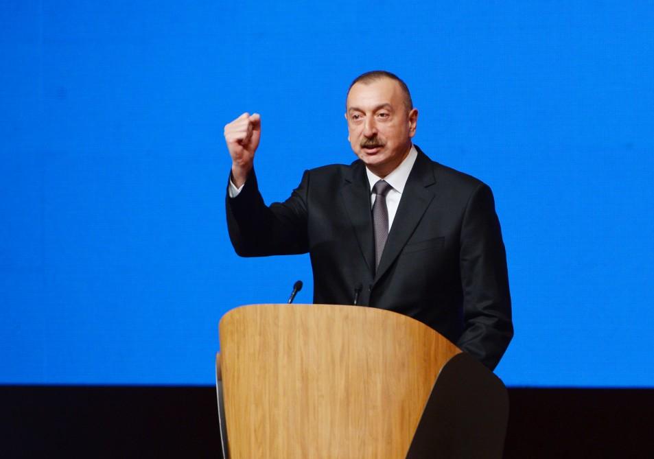 Президент Ильхам Алиев: Правящая партия «Ени Азербайджан» одержала победу на всех выборах и эти 25 лет - летопись побед (версия 5)