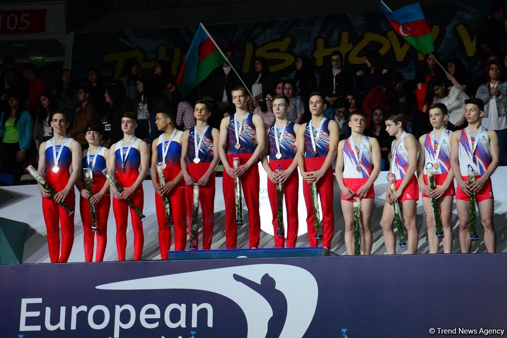 Прошла церемония награждения победителей и призеров Чемпионата Европы по прыжкам на батуте (ФОТОРЕПОРТАЖ)