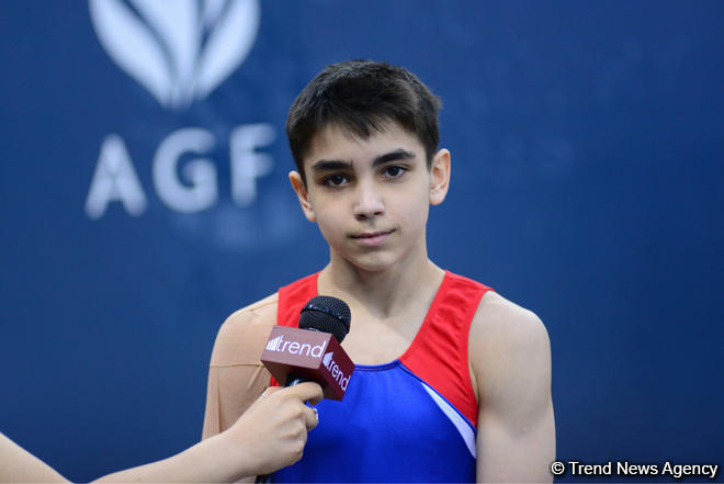 Мне очень нравится выступать в Национальной арене гимнастики – юный азербайджанский гимнаст