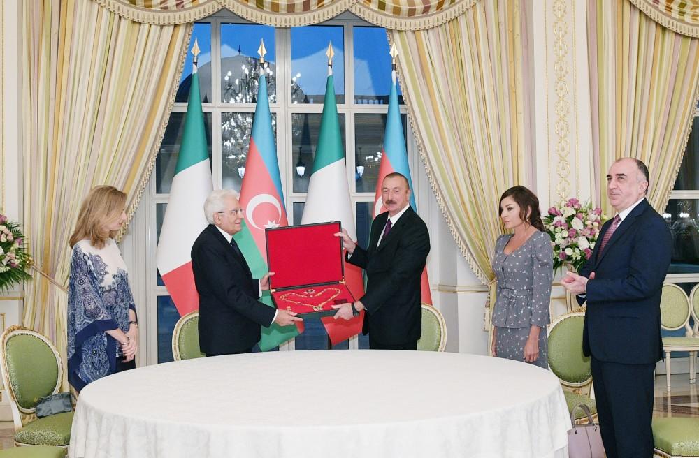 В рамках визита Президента Италии в Азербайджан состоялась церемония награждения (ФОТО)
