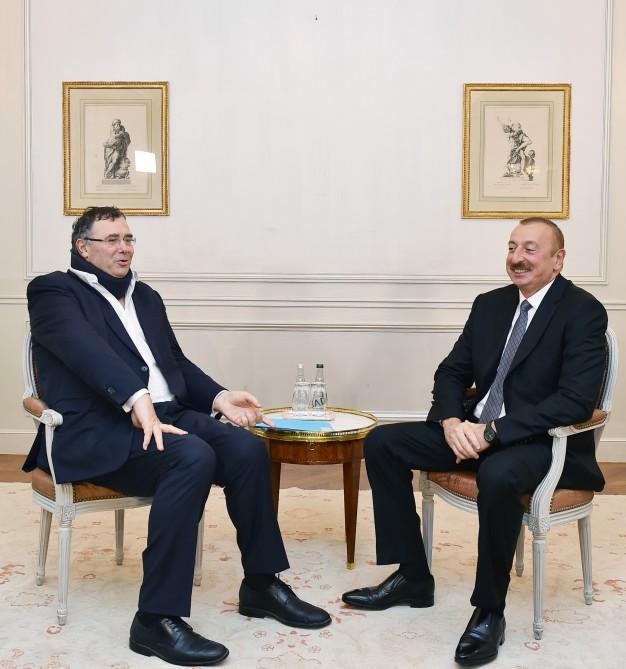 Президент Ильхам Алиев встретился в Париже с главой компании TOTAL (ФОТО)