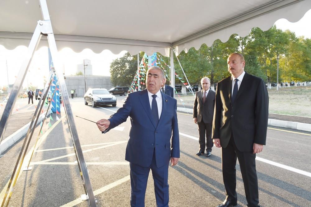 Президент Ильхам Алиев принял участие в открытии автодороги Кюрдмашы-Келбенд- Гирк после реконструкции и восстановления (ФОТО)