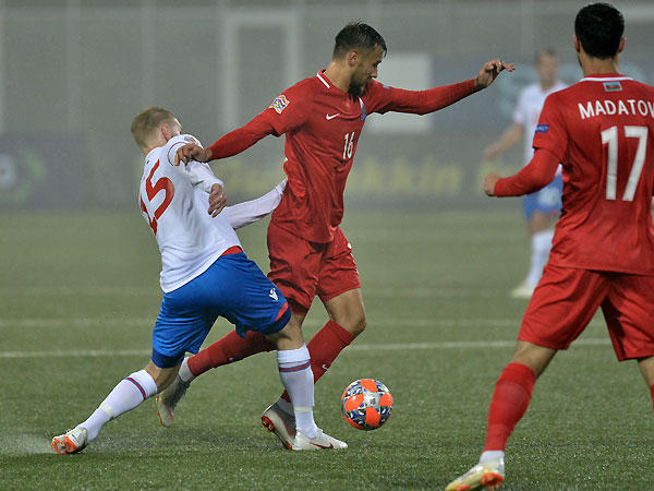 Сборная Азербайджана по футболу одержала победу в Лиге наций УЕФА