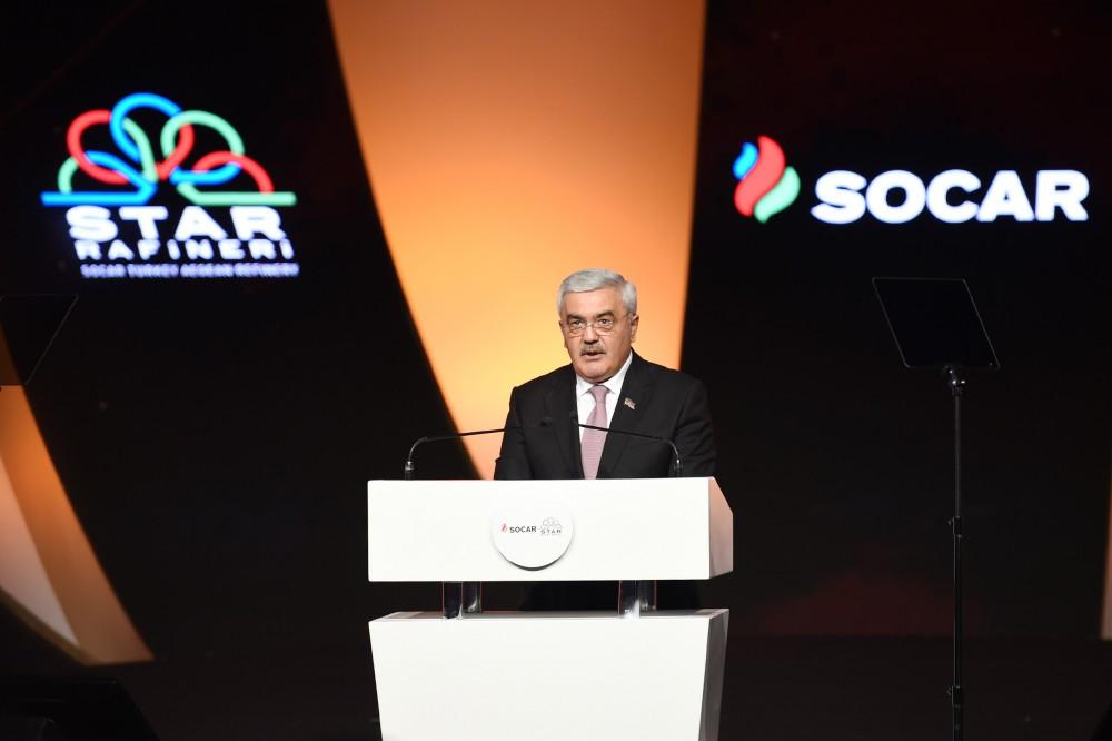 НПЗ Star внесет весомый вклад в развитие экономик Азербайджана и Турции - президент SOCAR