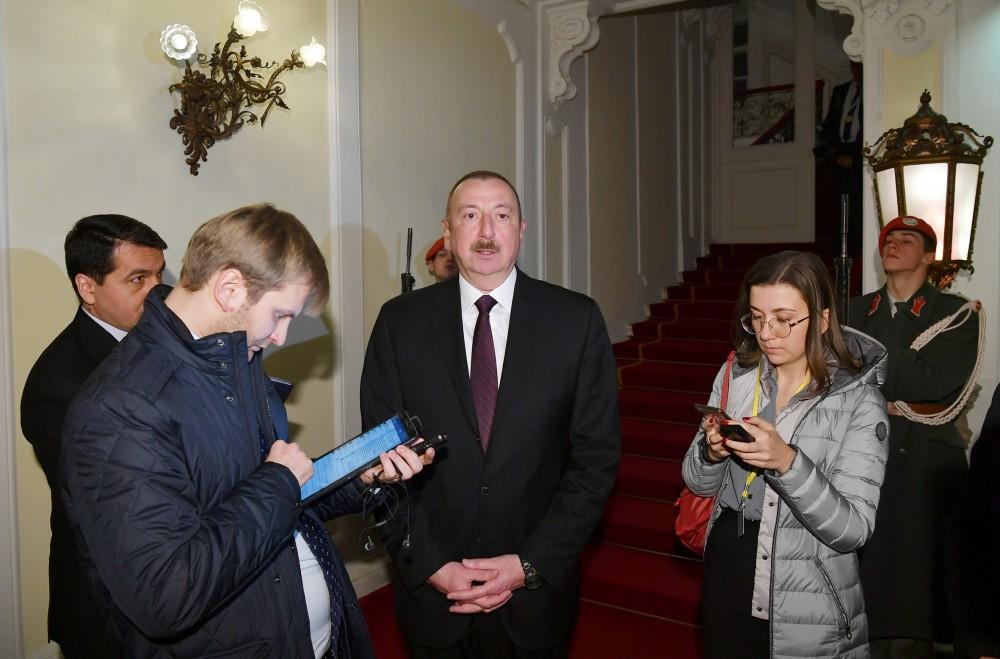 Президент Ильхам Алиев в Вене дал интервью информационному агентству ТАСС