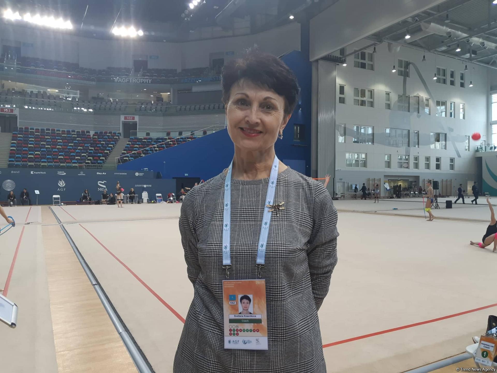 Всегда готовимся получить в Баку новые впечатления и знания - тренер сборной Казахстана по художественной гимнастике