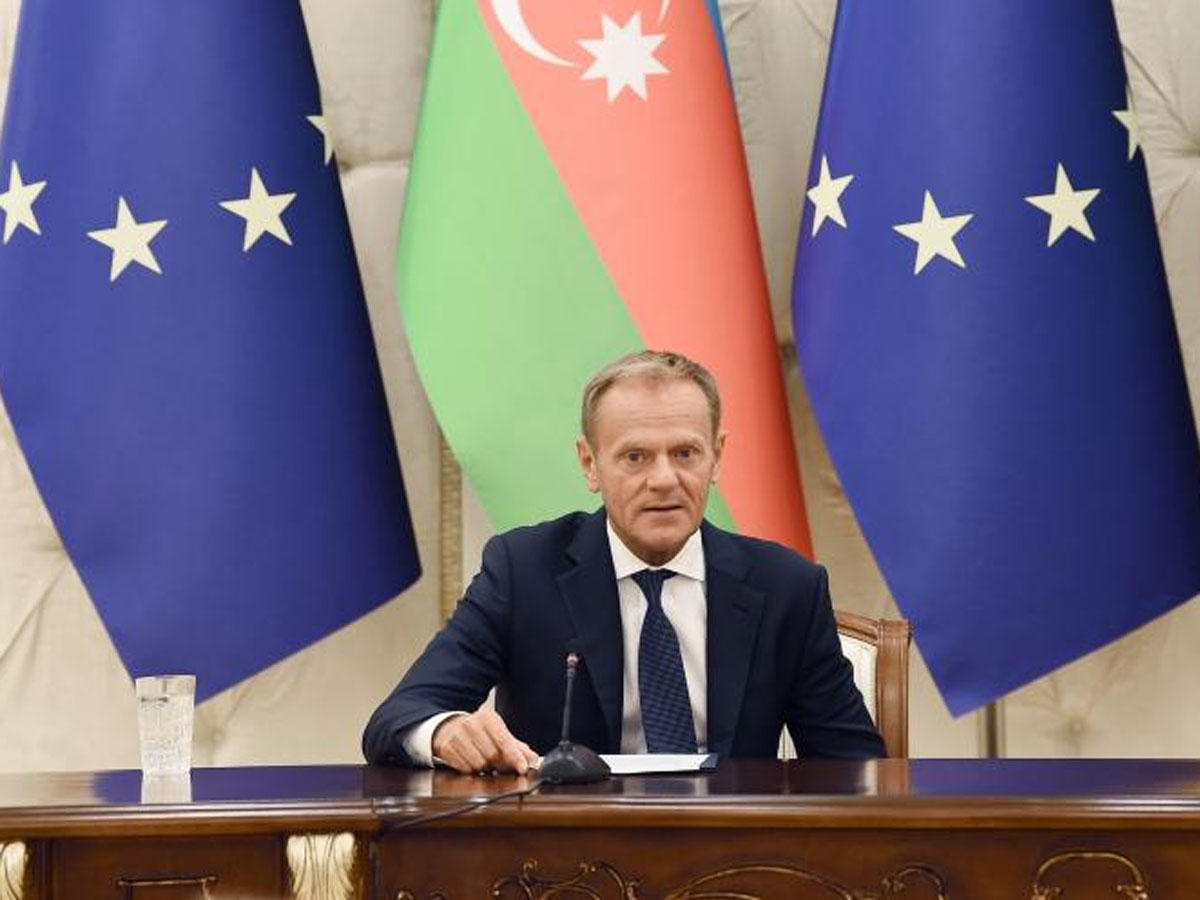 Дональд Туск: Переговоры по Соглашению об общем авиационном пространстве, а также по новому соглашению ЕС-Азербайджан близятся к завершению