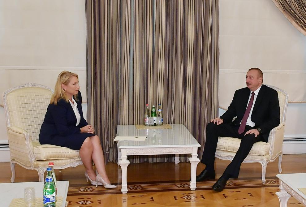 President Ilham Aliyev receives Georgian minister of economy and sustainable development (PHOTO)