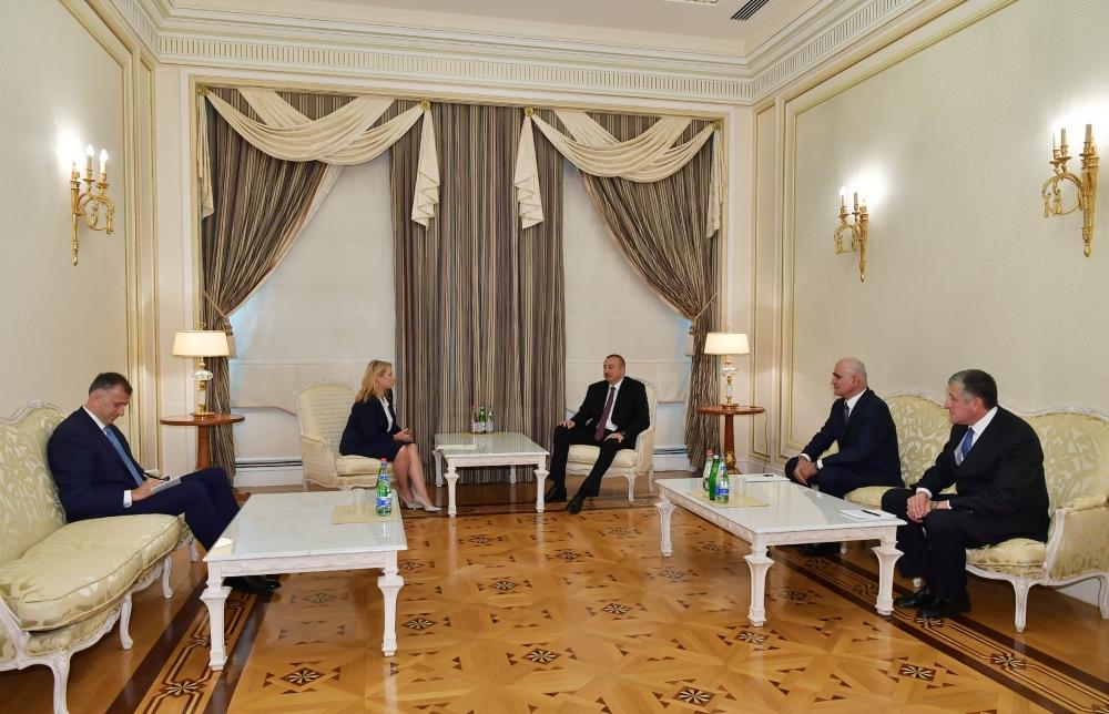 President Ilham Aliyev receives Georgian minister of economy and sustainable development (PHOTO)