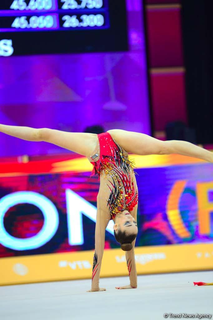 Milli Gimnastika Arenasında bədii gimnastika üzrə dünya çempionatı davam edir (FOTO)