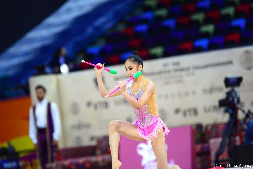 Milli Gimnastika Arenasında bədii gimnastika üzrə dünya çempionatı davam edir (FOTO)