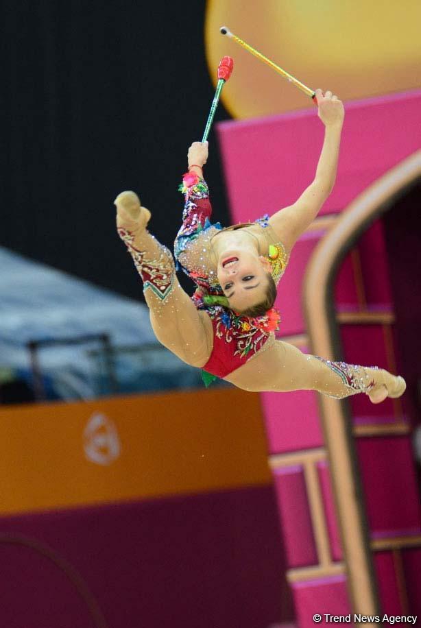 Bakıda bədii gimnastika üzrə dünya çempionatının finalı başlayıb (FOTO)