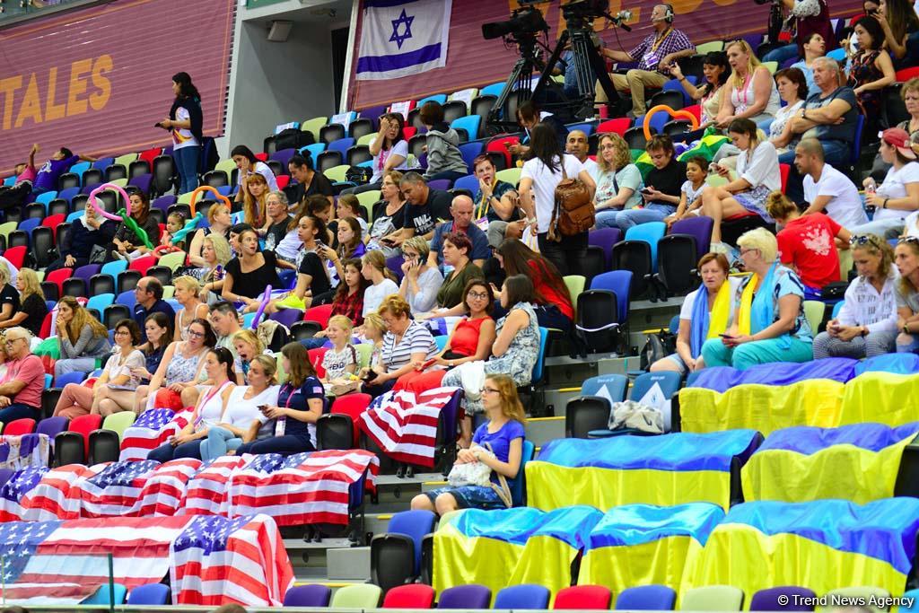 Bakıda bədii gimnastika üzrə dünya çempionatı azarkeşlər üçün bayramdır (FOTO)