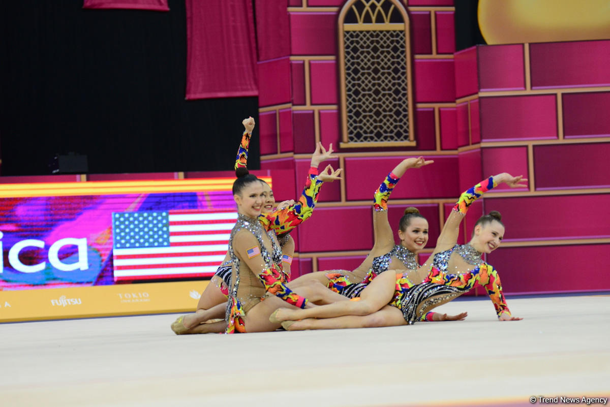 Bakıda bədii gimnastika üzrə dünya çempionatının 6-cı günü start götürüb (FOTO)