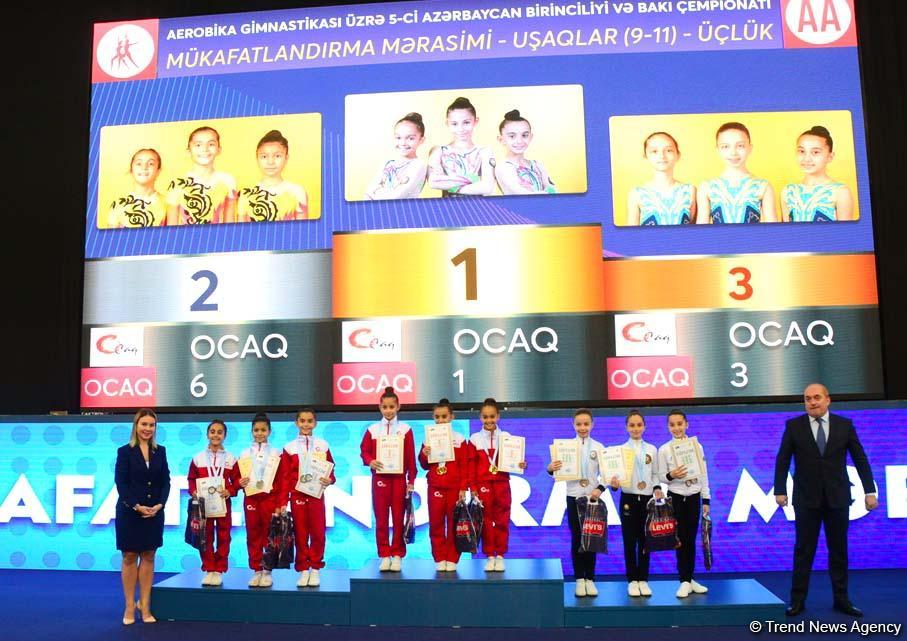 Aerobika gimnastikası üzrə 5-ci Azərbaycan Birinciliyi və Bakı Çempionatının mükafatlandırma mərasimi olıub (FOTO)