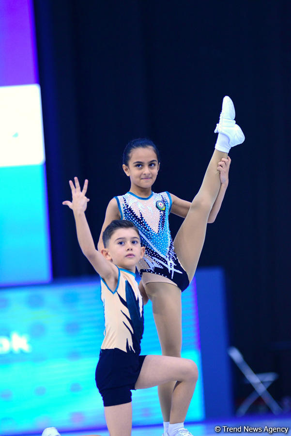 Milli Gimnastika Arenasında bədii və aerobika gimnastikası yarışları davam edir (FOTO)