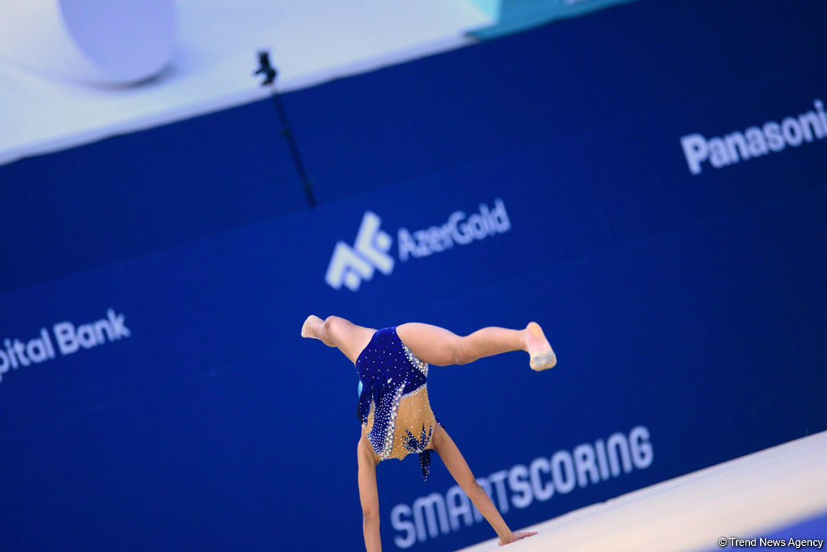 Milli Gimnastika Arenasında bədii və aerobika gimnastikası yarışları davam edir (FOTO)