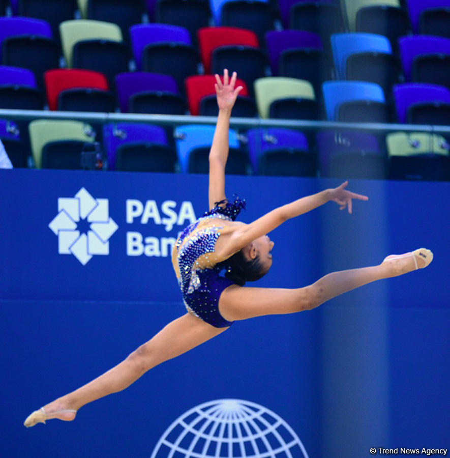 Milli Gimnastika Arenasında bədii və aerobika gimnastikası yarışları davam edir (FOTO)