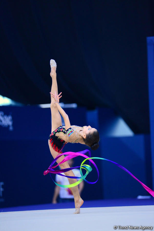 Milli Gimnastika Arenasında bədii və aerobika gimnastikası yarışları davam edir (FOTO)