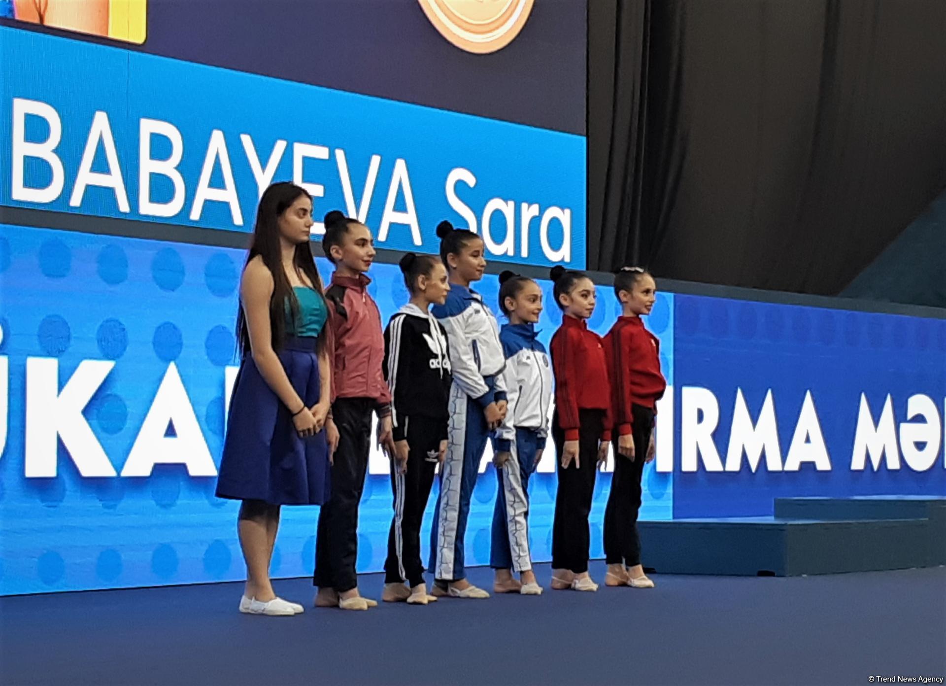 В Баку прошла церемония награждения призеров Кубка регионов по художественной гимнастике в возрастной категории 