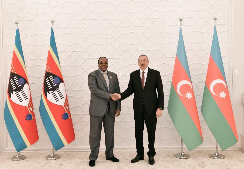 Президент Ильхам Алиев встретился с Королем Эсватини Мсвати III (ФОТО)
