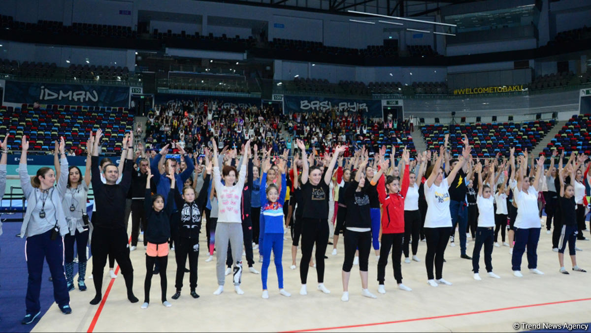 Milli Gimnastika Arenasında Azərbaycan Gimnastika Federasiyasının Birinci estafet yarışları keçirilir (FOTO)