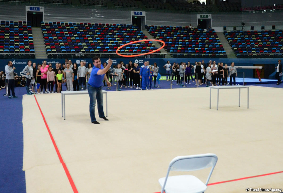 Milli Gimnastika Arenasında Azərbaycan Gimnastika Federasiyasının Birinci estafet yarışları keçirilir (FOTO)