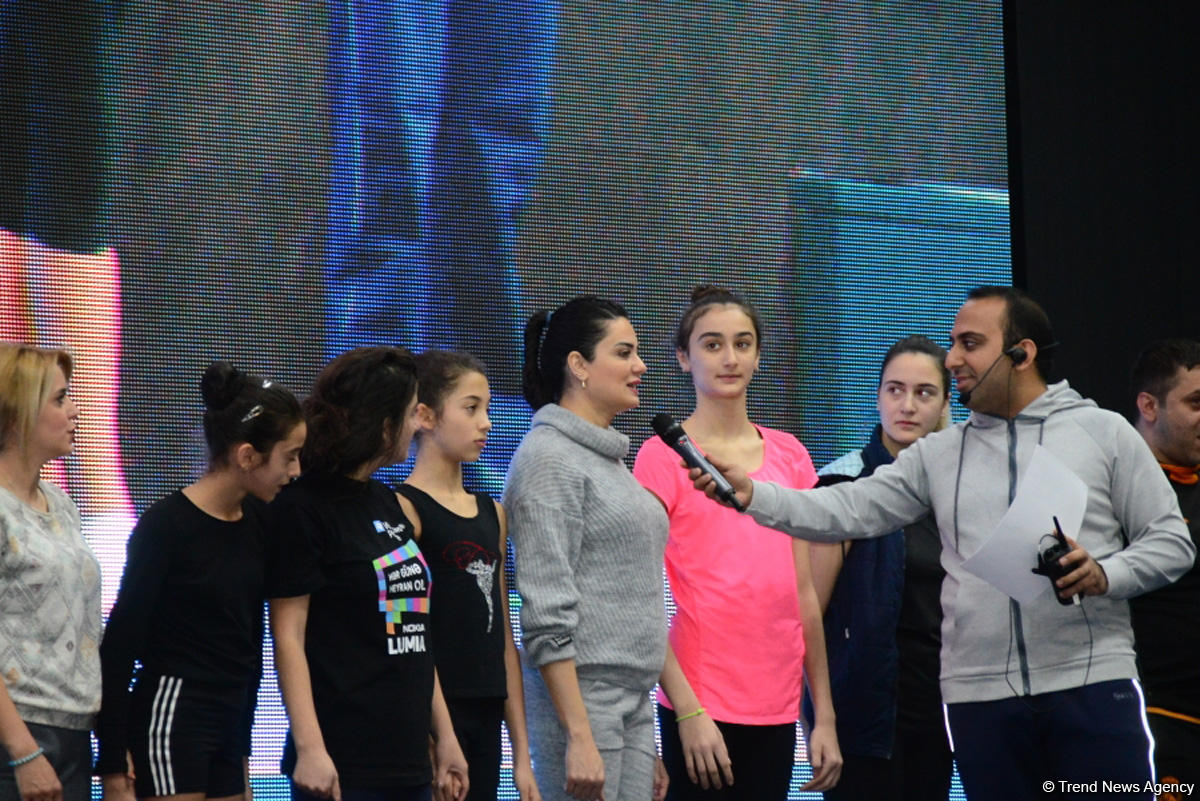 Milli Gimnastika Arenasında Azərbaycan Gimnastika Federasiyasının Birinci estafet yarışları keçirilir (FOTO)