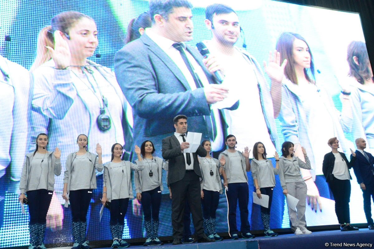 Milli Gimnastika Arenasında Azərbaycan Gimnastika Federasiyasının Birinci estafet yarışları keçirilir (FOTO)