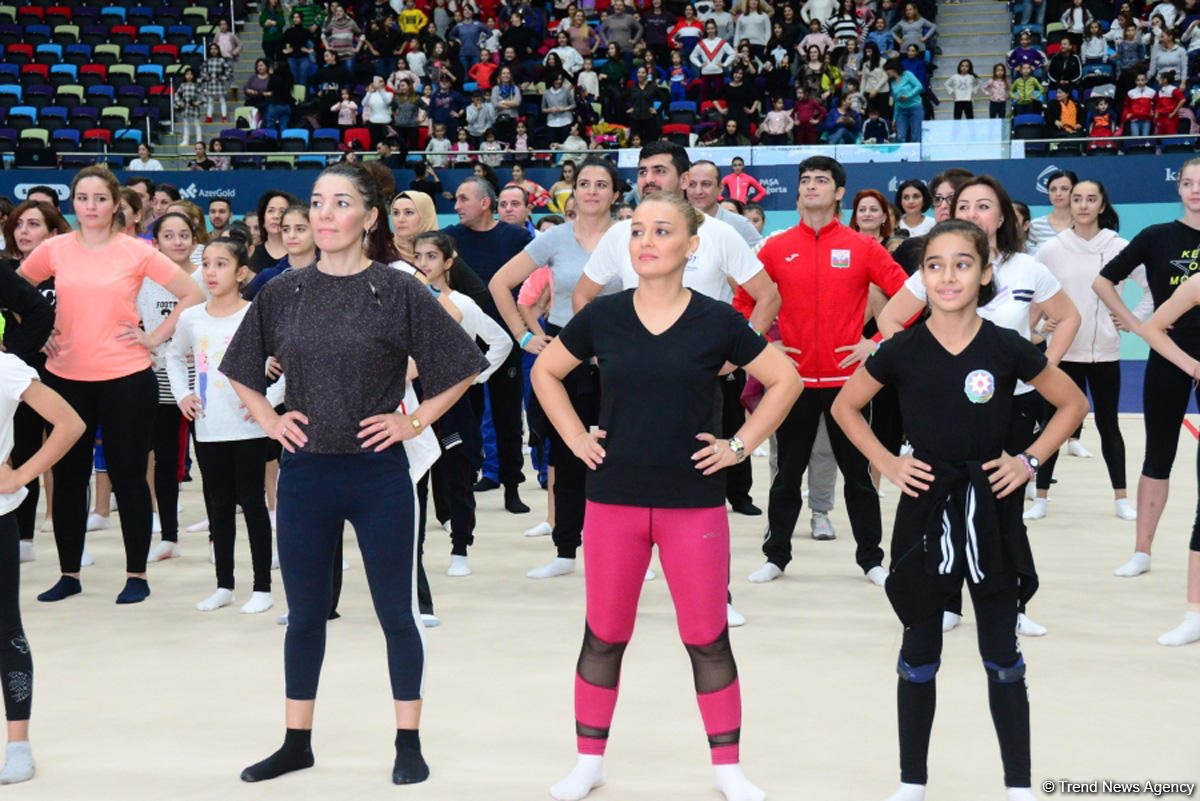 Milli Gimnastika Arenasında Azərbaycan Gimnastika Federasiyasının Birinci estafet yarışları keçirilir (FOTO)