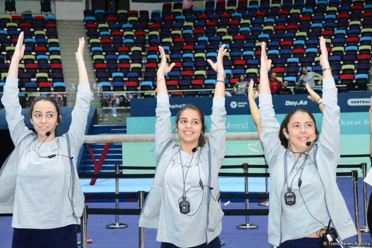 Milli Gimnastika Arenasında Azərbaycan Gimnastika Federasiyasının Birinci estafet yarışları keçirilir (FOTO)