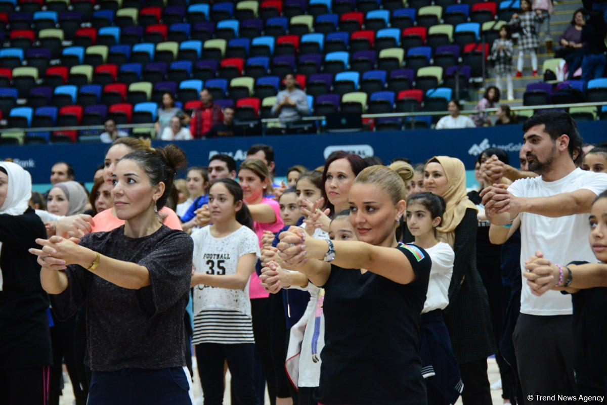 Milli Gimnastika Arenasında Azərbaycan Gimnastika Federasiyasının Birinci estafet yarışları keçirilir (FOTO)