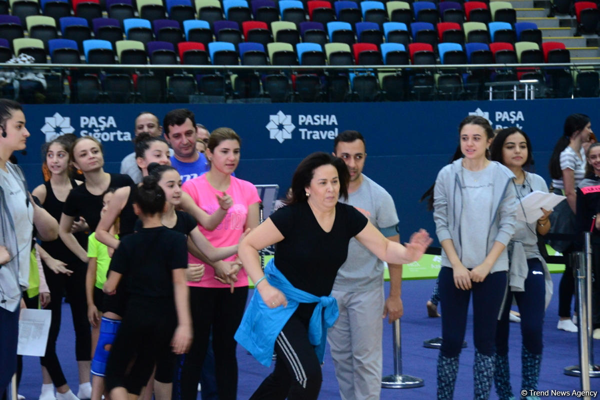 Milli Gimnastika Arenasında Azərbaycan Gimnastika Federasiyasının Birinci estafet yarışları keçirilir (FOTO)