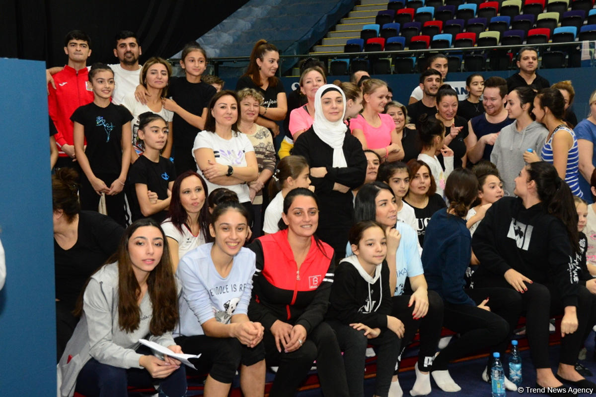 Milli Gimnastika Arenasında Azərbaycan Gimnastika Federasiyasının Birinci estafet yarışları keçirilir (FOTO)