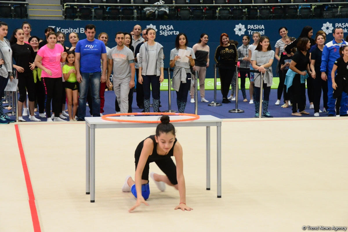 Milli Gimnastika Arenasında Azərbaycan Gimnastika Federasiyasının Birinci estafet yarışları keçirilir (FOTO)