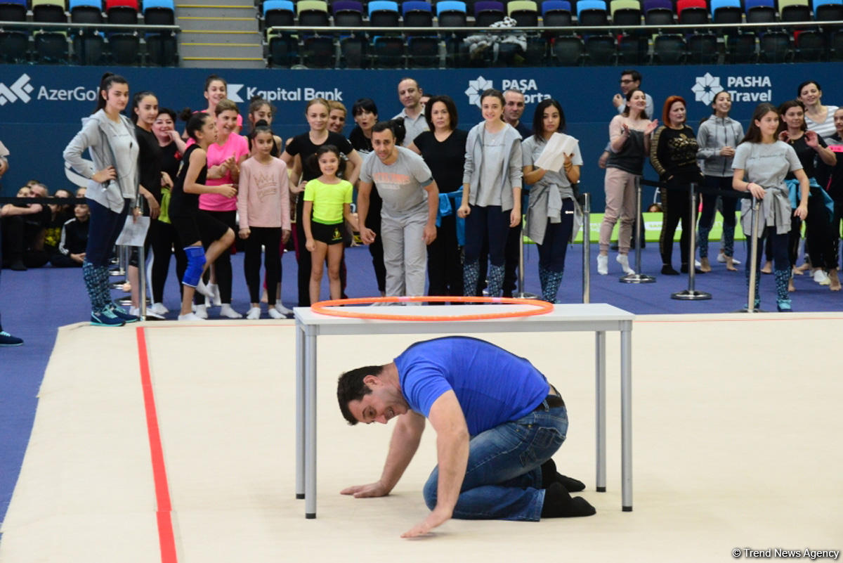 Milli Gimnastika Arenasında Azərbaycan Gimnastika Federasiyasının Birinci estafet yarışları keçirilir (FOTO)