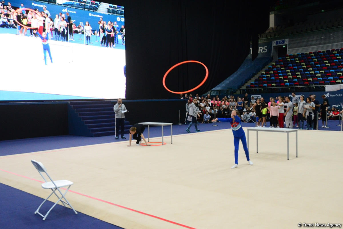 Milli Gimnastika Arenasında Azərbaycan Gimnastika Federasiyasının Birinci estafet yarışları keçirilir (FOTO)