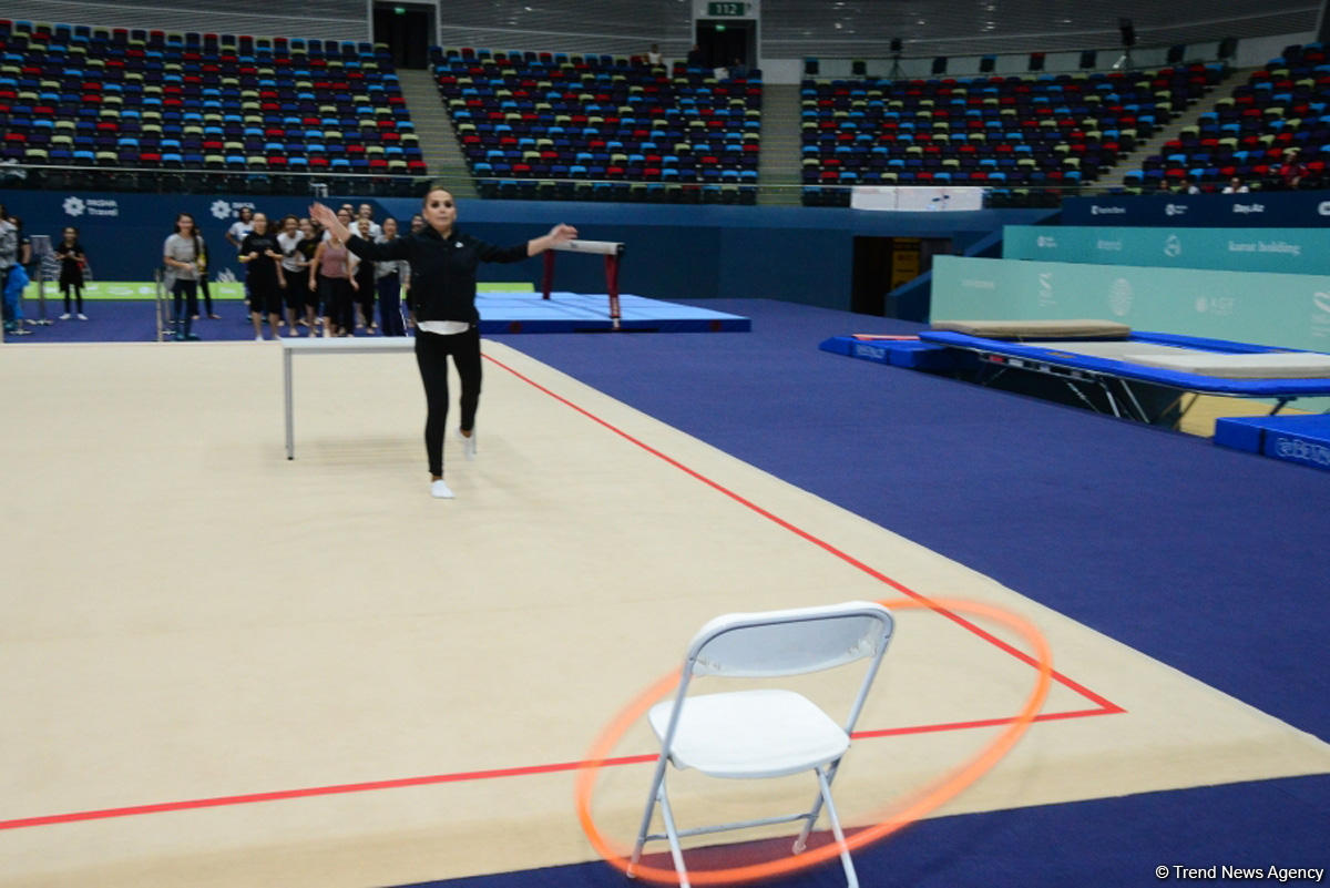 Milli Gimnastika Arenasında Azərbaycan Gimnastika Federasiyasının Birinci estafet yarışları keçirilir (FOTO)