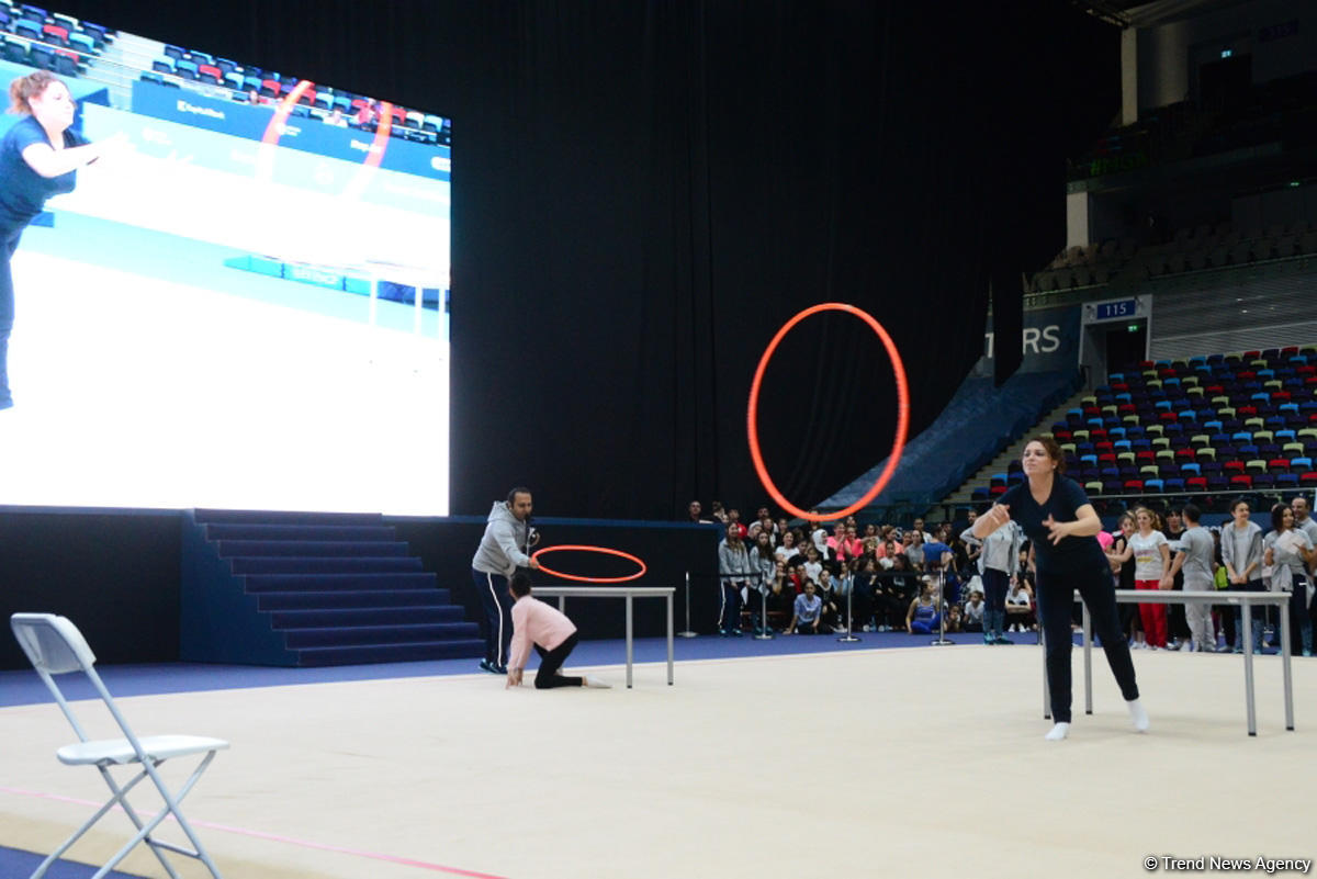 Milli Gimnastika Arenasında Azərbaycan Gimnastika Federasiyasının Birinci estafet yarışları keçirilir (FOTO)