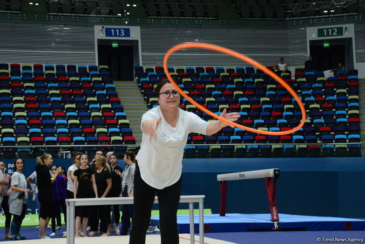 Milli Gimnastika Arenasında Azərbaycan Gimnastika Federasiyasının Birinci estafet yarışları keçirilir (FOTO)