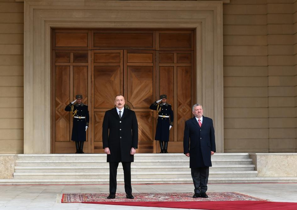 İordaniyanın Kralı II Abdullahın Bakıda rəsmi qarşılanma mərasimi olub (FOTO)