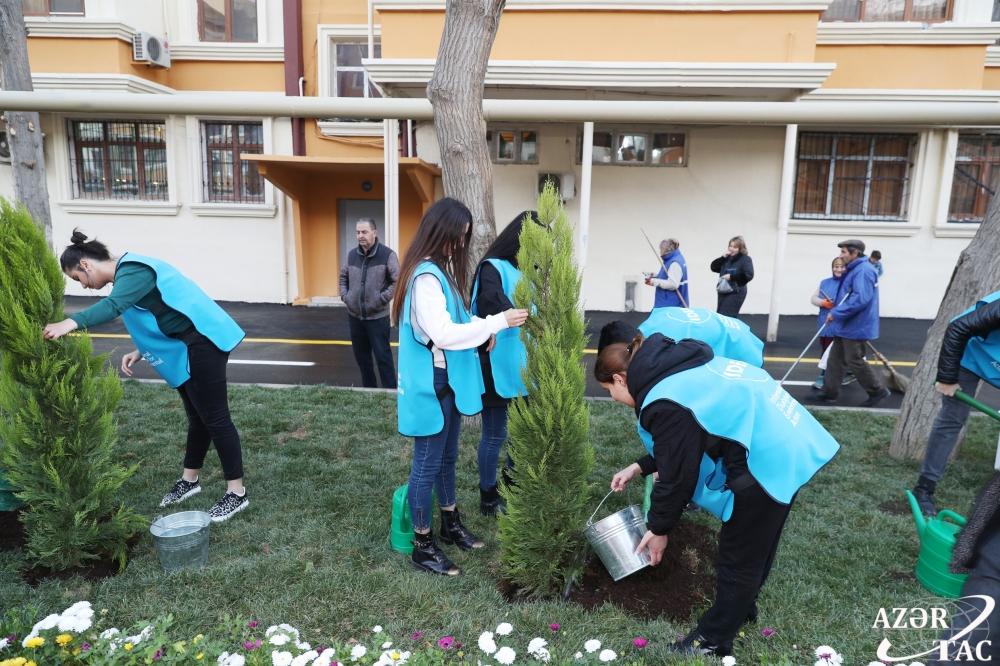 Heydər Əliyev Fondunun vitse-prezidenti Leyla Əliyeva Binəqədidə abadlaşdırılan həyətin açılışında iştirak edib (FOTO)