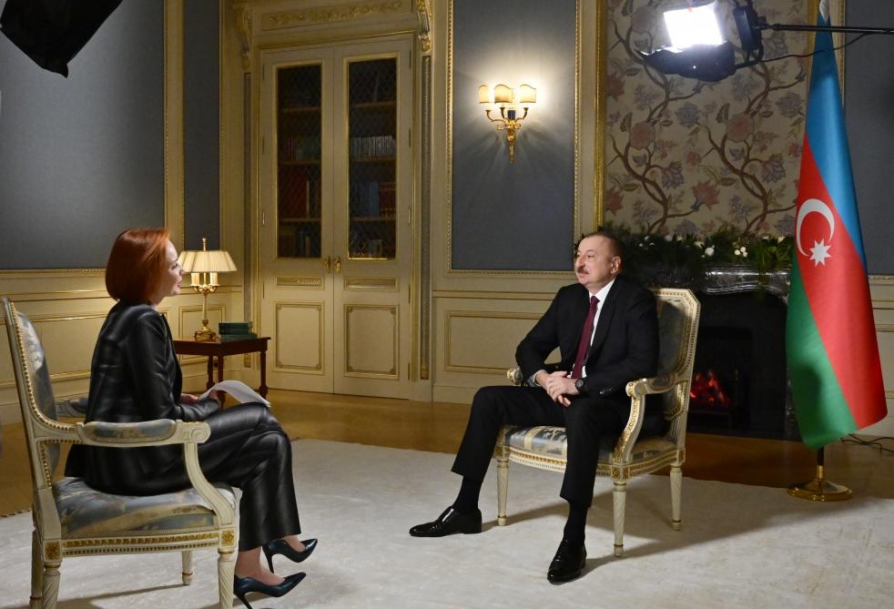 Prezident İlham Əliyev “Rossiya-24” televiziya kanalına müsahibə verib